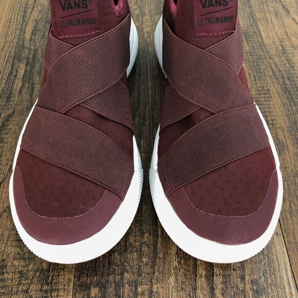 Vans Ultrarange Gore Slip On Ultracush Lite Trainer Shoe Size 7.5 Red Purple - Picture 4 of 14